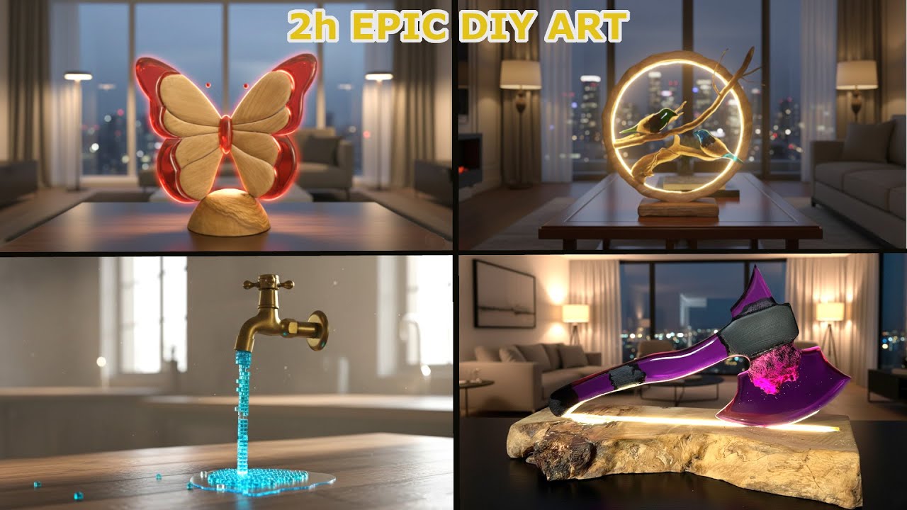 2H AMAZING DIY: You Won't Believe the Result! 🦋 Epoxy Resin Art | 21 DIY Creations