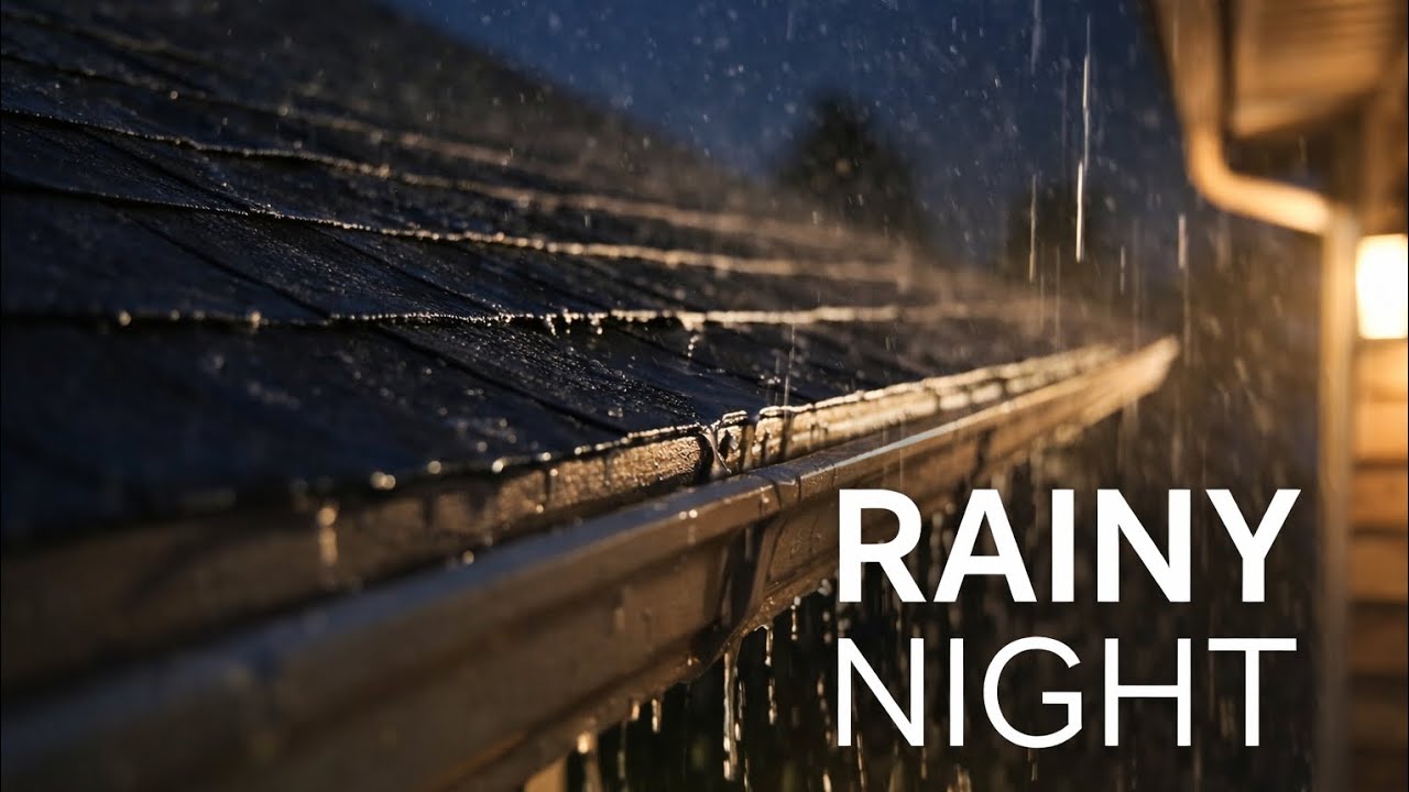 Rainy Night 🌧️ Gentle Rain Sounds for Deep Sleep, Relax & Study