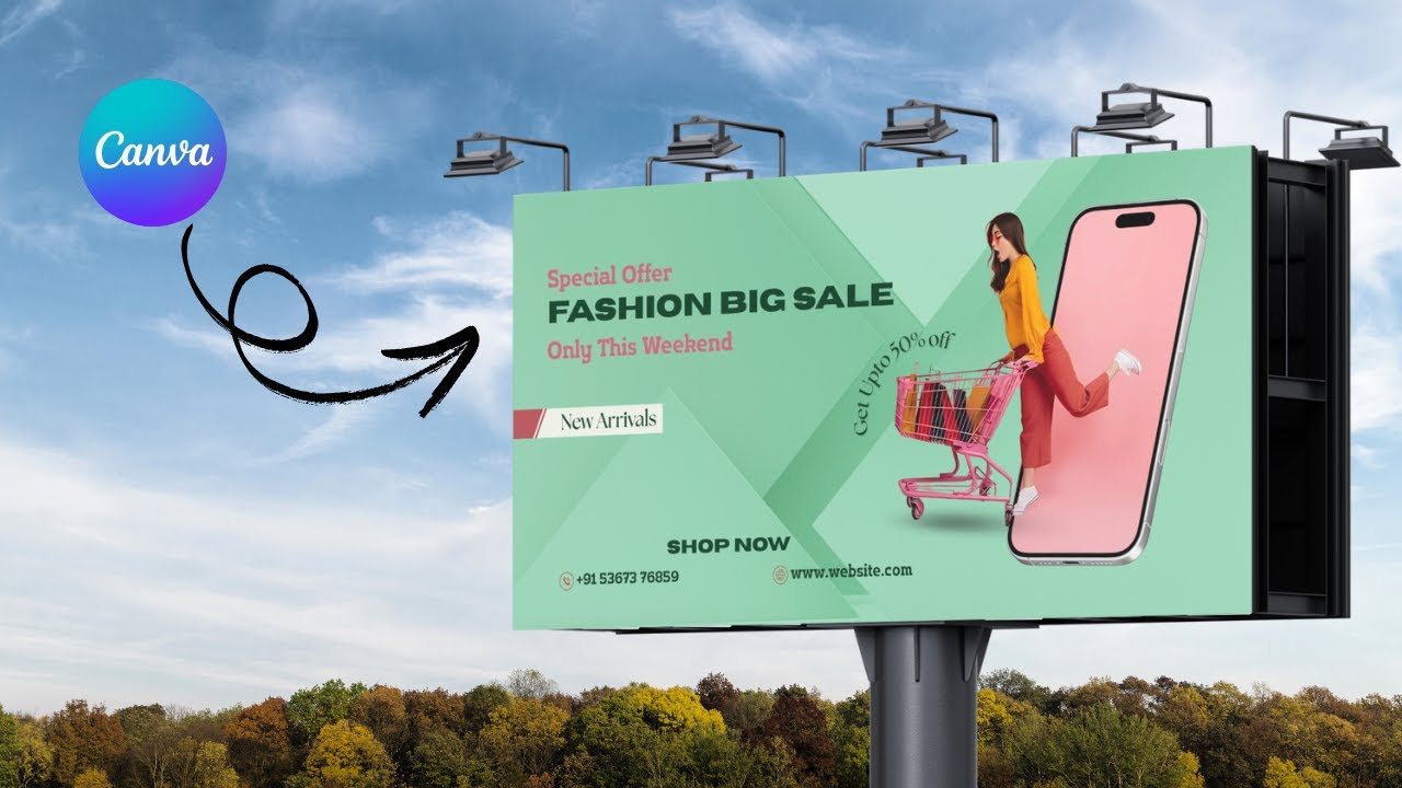 How to Design a Billboard Banner for Big Sale in Canva (Easy & Fast!)