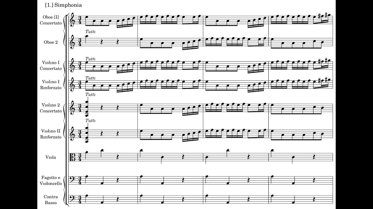 Zelenka - Simphonie à 8 concertanti, ZWV 189