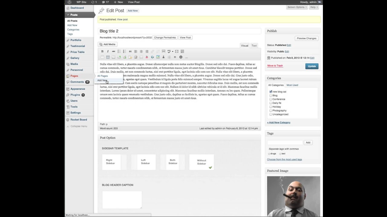 Rocket Board - Creating Blog