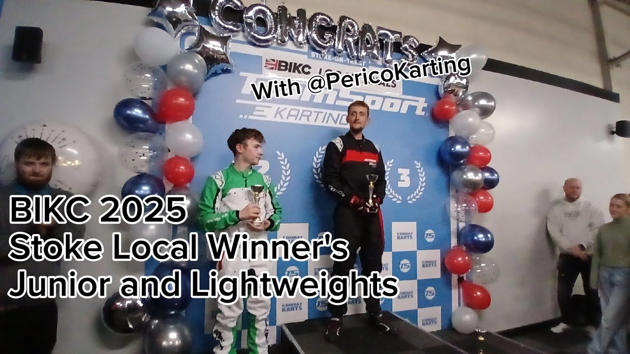 BIKC Regional Winner's 2025 Teamsport Stoke with @PericoKarting at @TeamSportKarting 