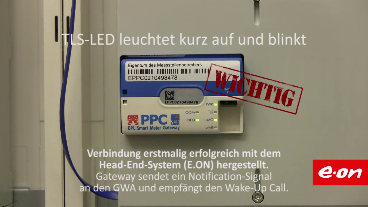Inbetriebnahme eines SmartMeterGateways von PPC in Powerline-Technik