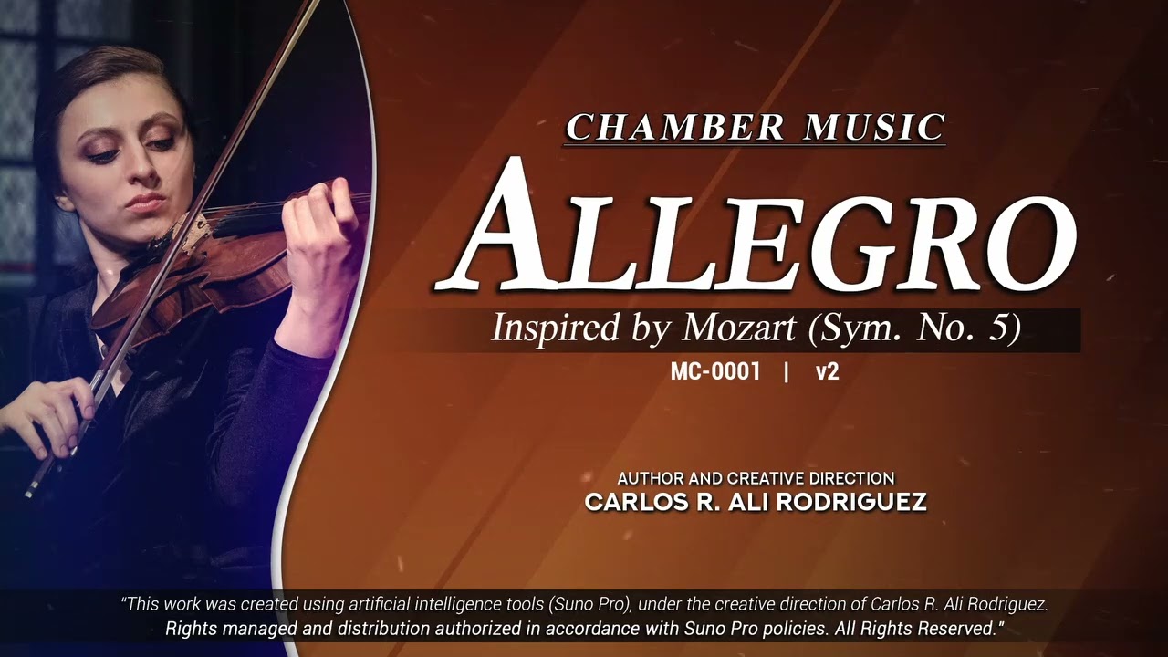 Allegro (Chamber) Inspired by Mozart (Sym. No. 1) | Classical Music | Carlos Ali | MC-0001 v2