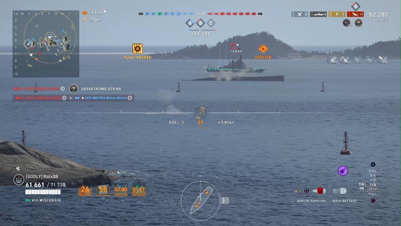 World of Warships: Legends Wisconsin wondering 2