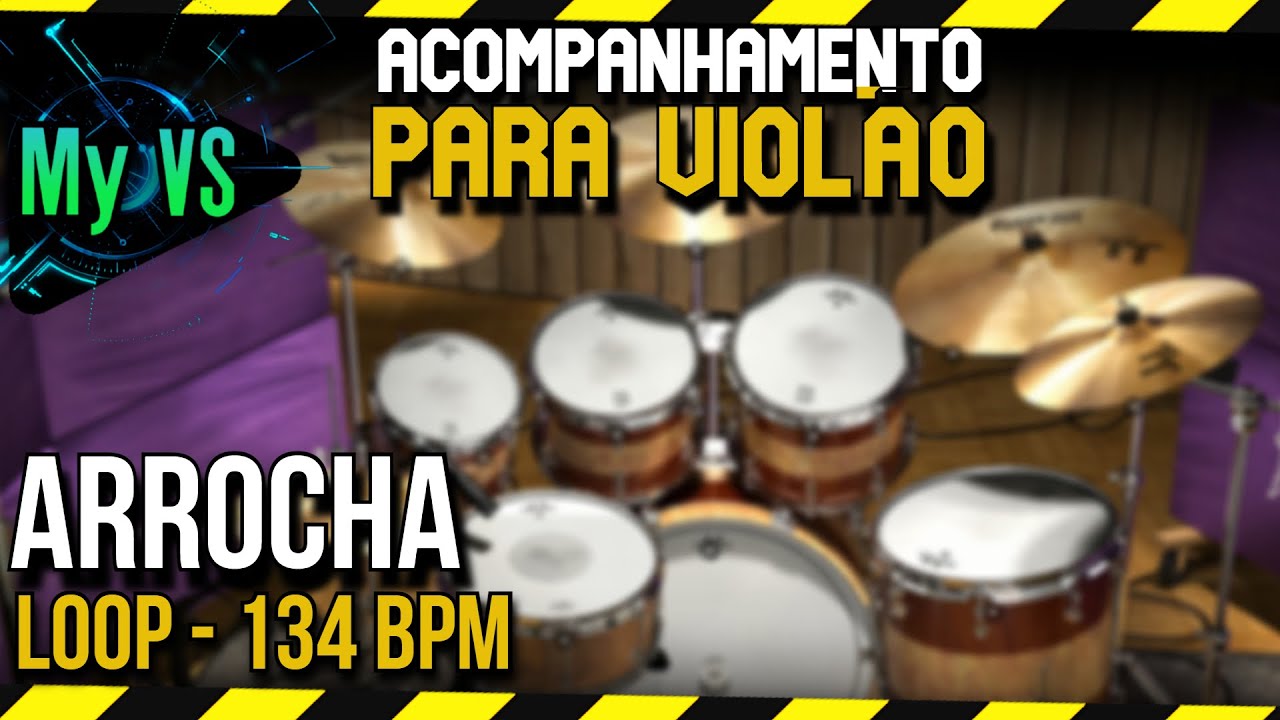 🥁 Loop de Bateria ARROCHA para Tocar e Compor | bpm 134 [Atualizado]