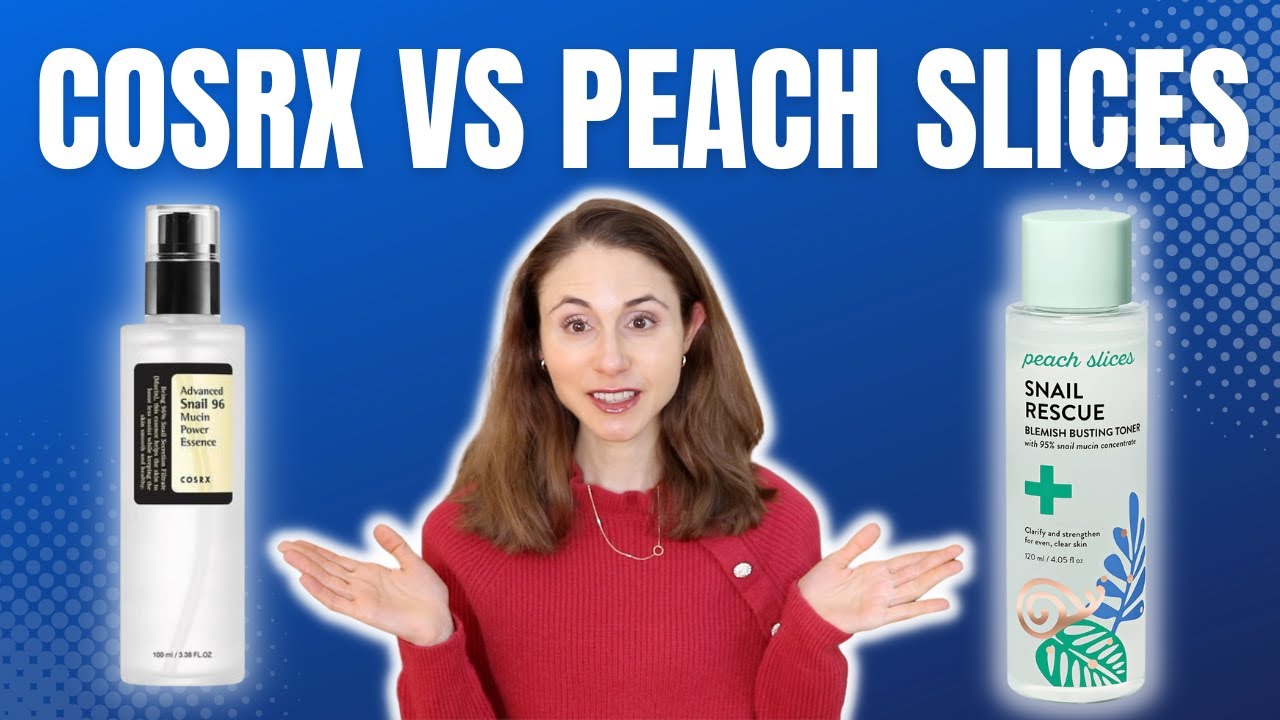 COSRX VS PEACH SLICES 🐌 WHICH SNAIL SERUM IS BETTER? @DrDrayzday