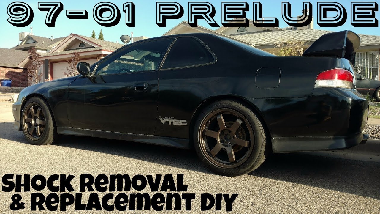 How to Replace Shocks & Springs 97-01 Honda Prelude (Lowering Spring Install)