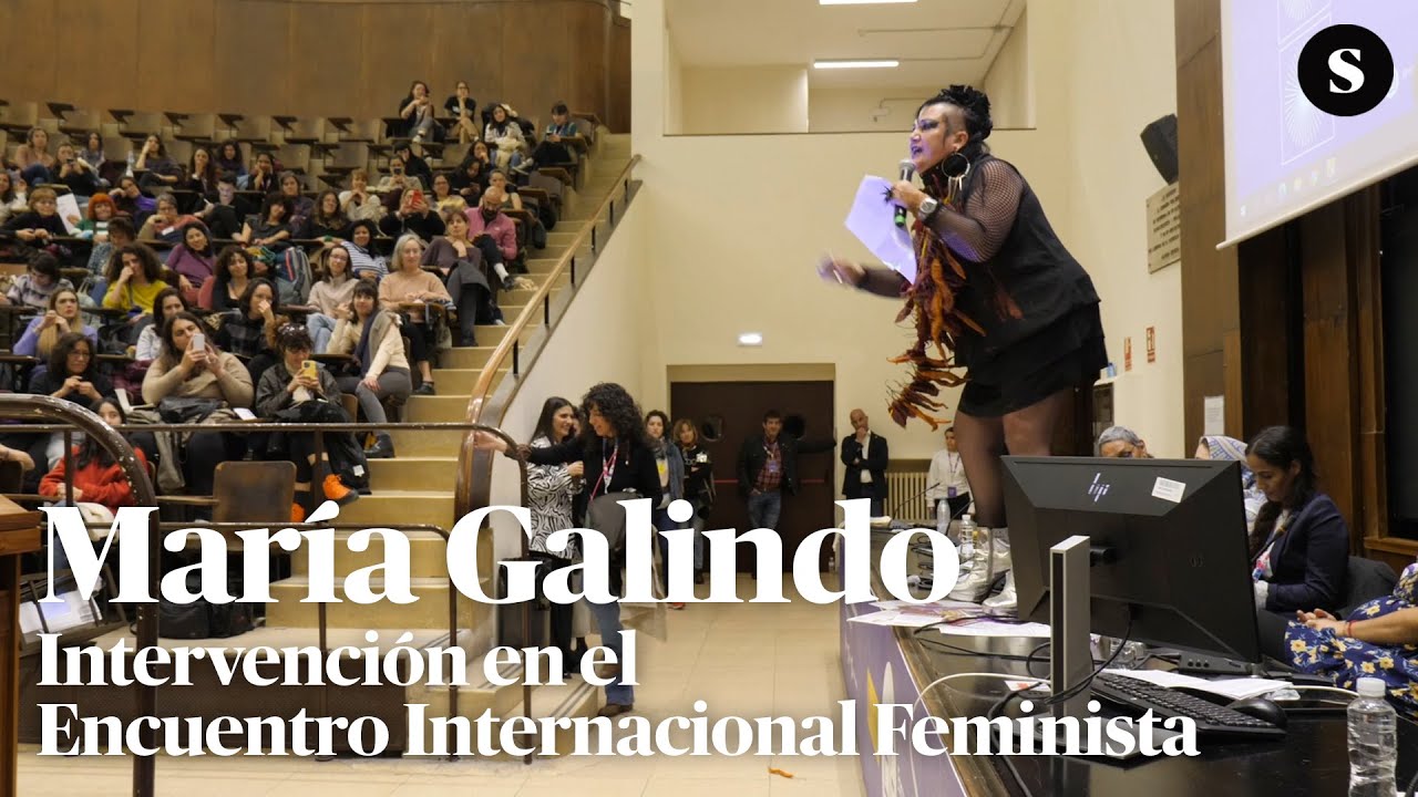 María Galindo en el Encuentro Internacional Feminista