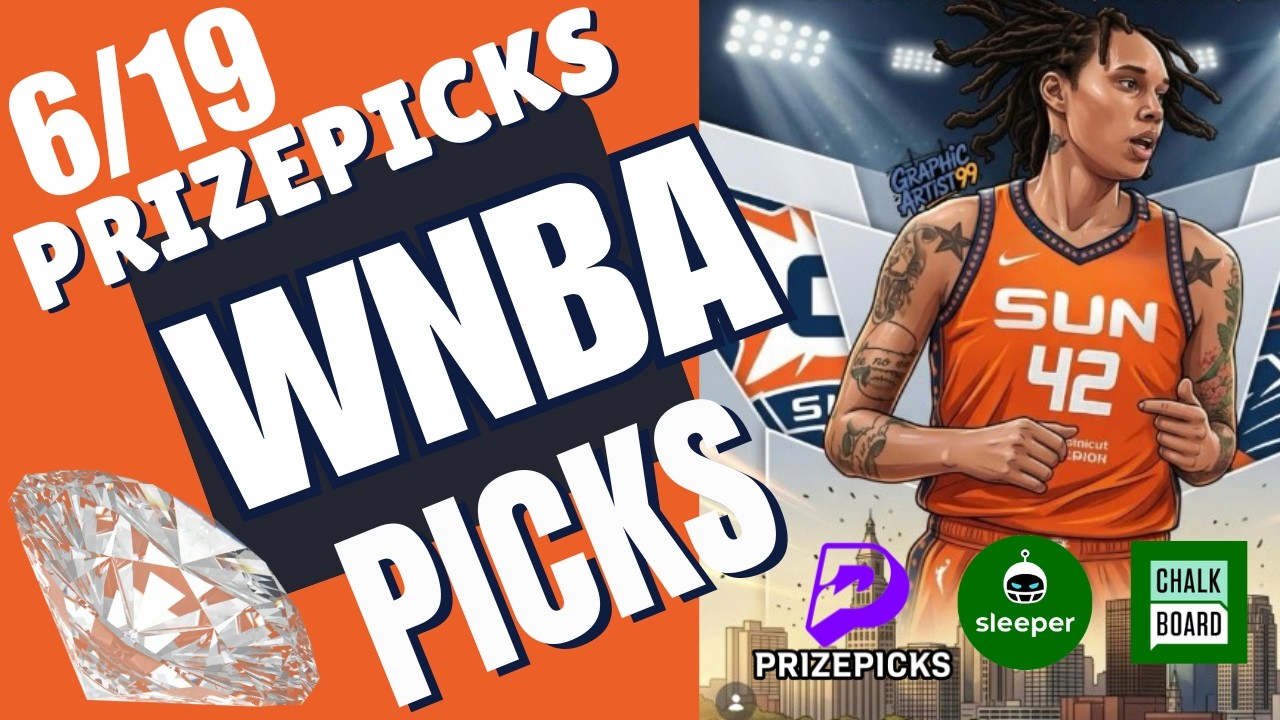 MY TOP WNBA PICKS FOR TODAY | WNBA PRIZEPICKS 6/19/2026 FRIDAY