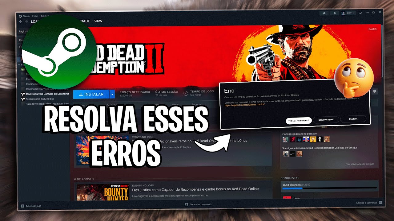 como RESOLVER ERROS da EA, UBISOFT e ROCKSTAR no STEAM TOOLS