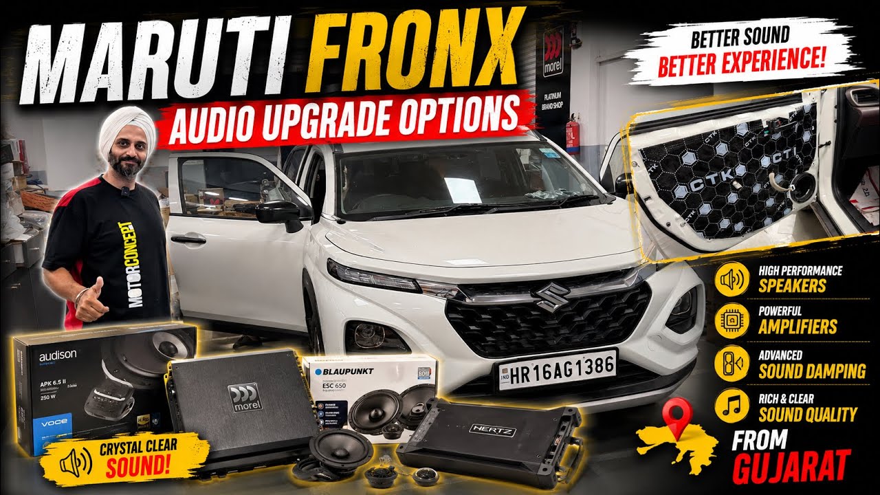 Maruti Fronx Must Needed Audio Upgrade Options | Best Car Audio Upgrade Store | Motor Concept