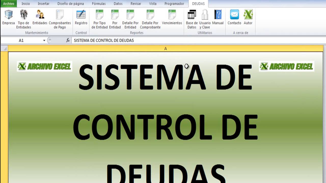 Control de Deudas 1 - Mantenimiento