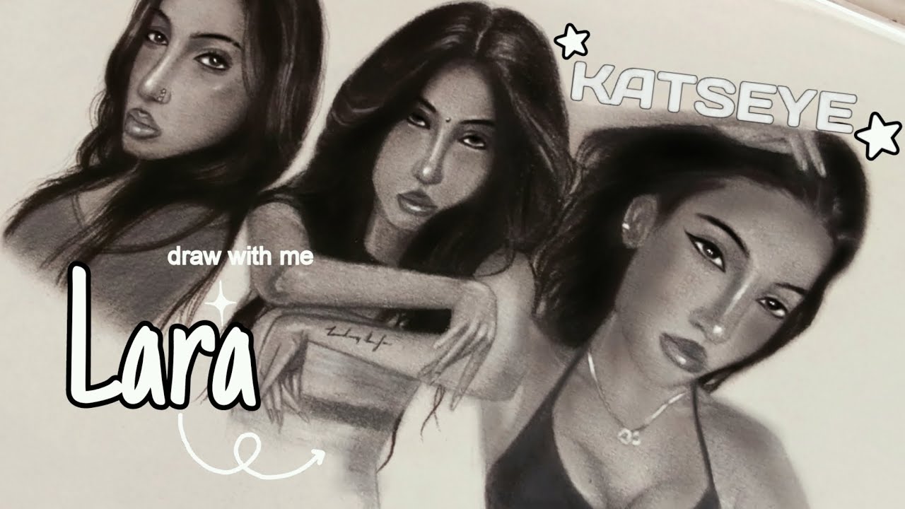 Draw KATSEYE Lara with me. 💋🩷 Cozy vibes 