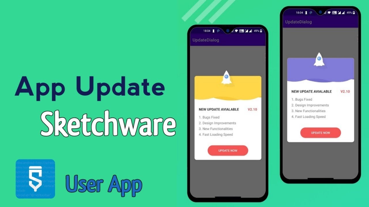 How to create reate app update in sketchware #user 