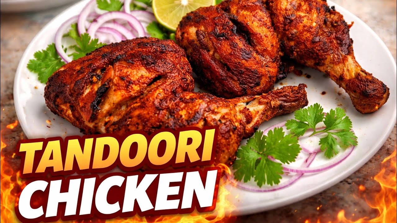 Tandoori Chicken Banane ka Tarika | How to Make Tandoori Chicken  |તંદૂરી ચિકન બનાવવાની સરળ રીત 