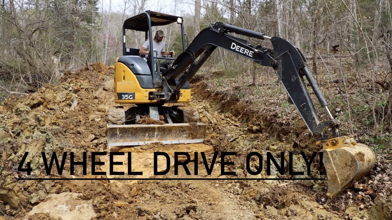 Renting a Mini Excavator and Fixing Our Off Grid Cabin Access Road