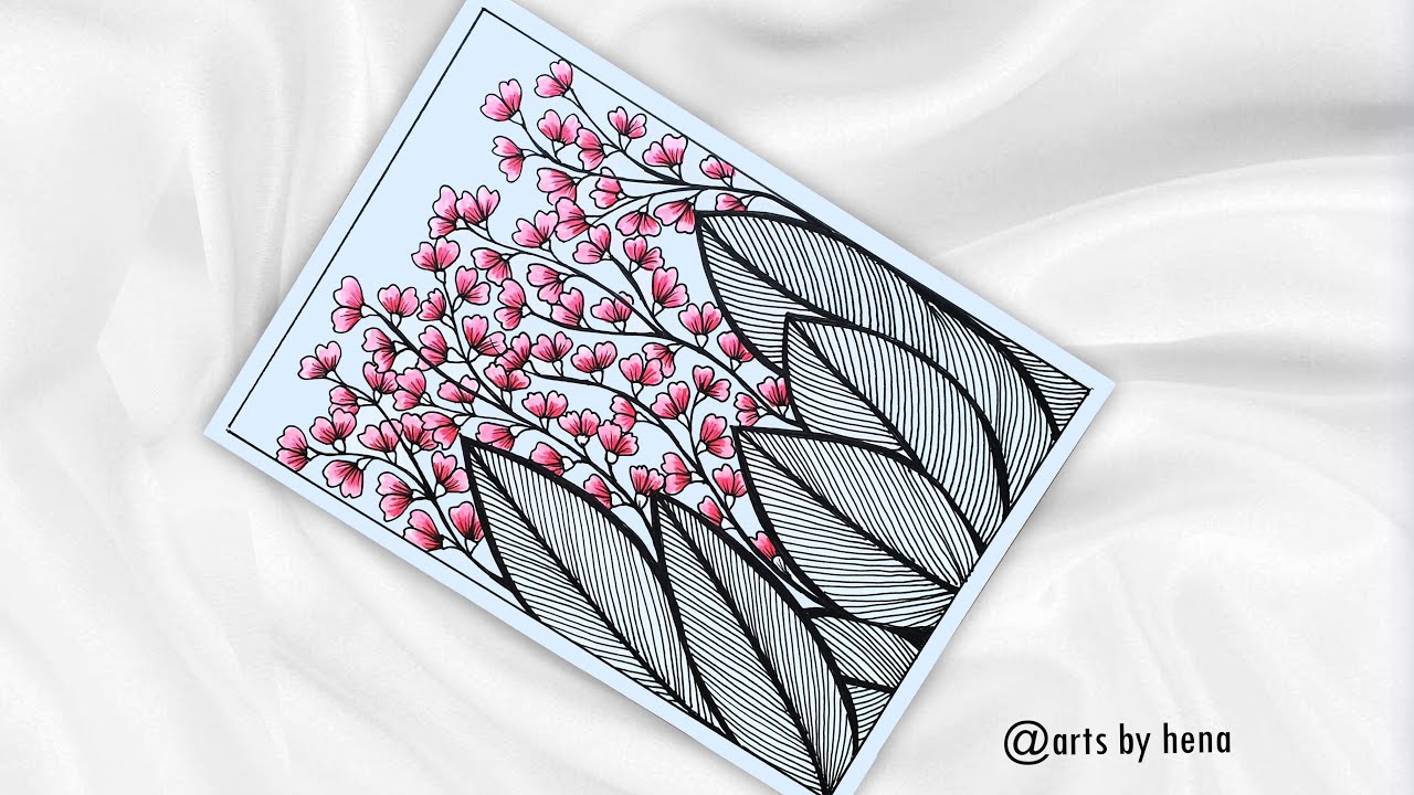 Zentangle art | Zentangle | Doodle art | Zendoodle | Zentangle patterns | Step by step