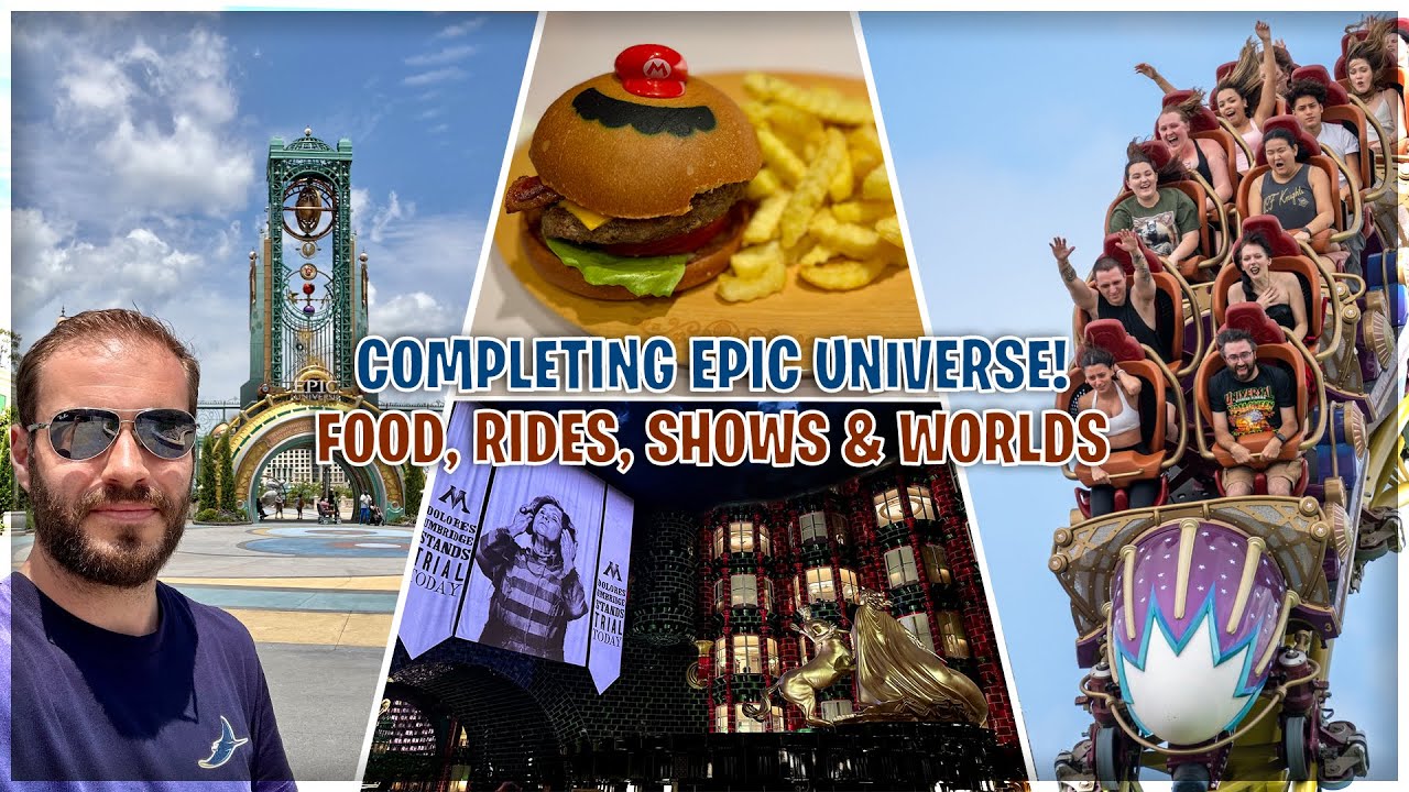 Finally Completing Epic Universe | Toadstool Cafe | Day & Night | Rides | Shows | Worlds & Lands