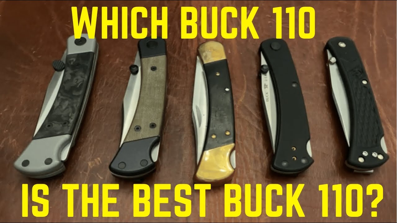 Buck 110 Comparison: Hunter Sport, Slim Pro TRX, Slim Select, Original Folding Hunter, and More!!!