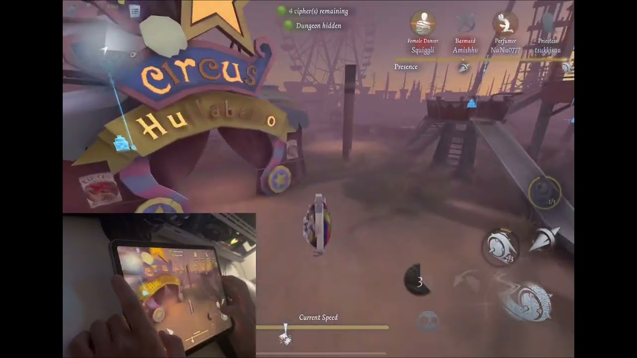 [Identity V] Breaking Wheel handcam gameplay on mobile (iPad Pro)
