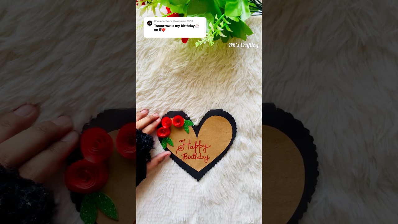Comment your Birthday date for this type of video😊| Handmade Birthday Card Making Idea|