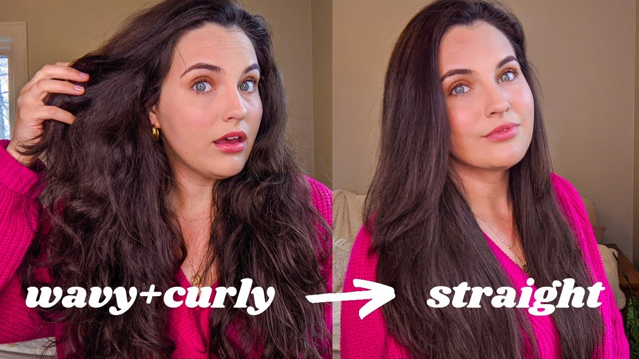 HOW TO STRAIGHTEN WAVY CURLY HAIR | TYMO RING Straightening Comb Review