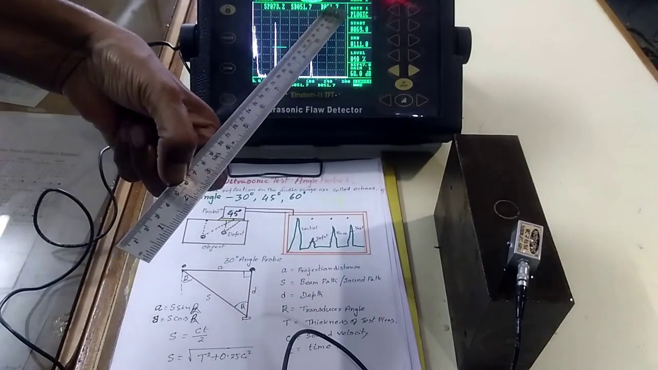 ULTRASONIC TEST ANGLE PROBE WITH PRACTICAL