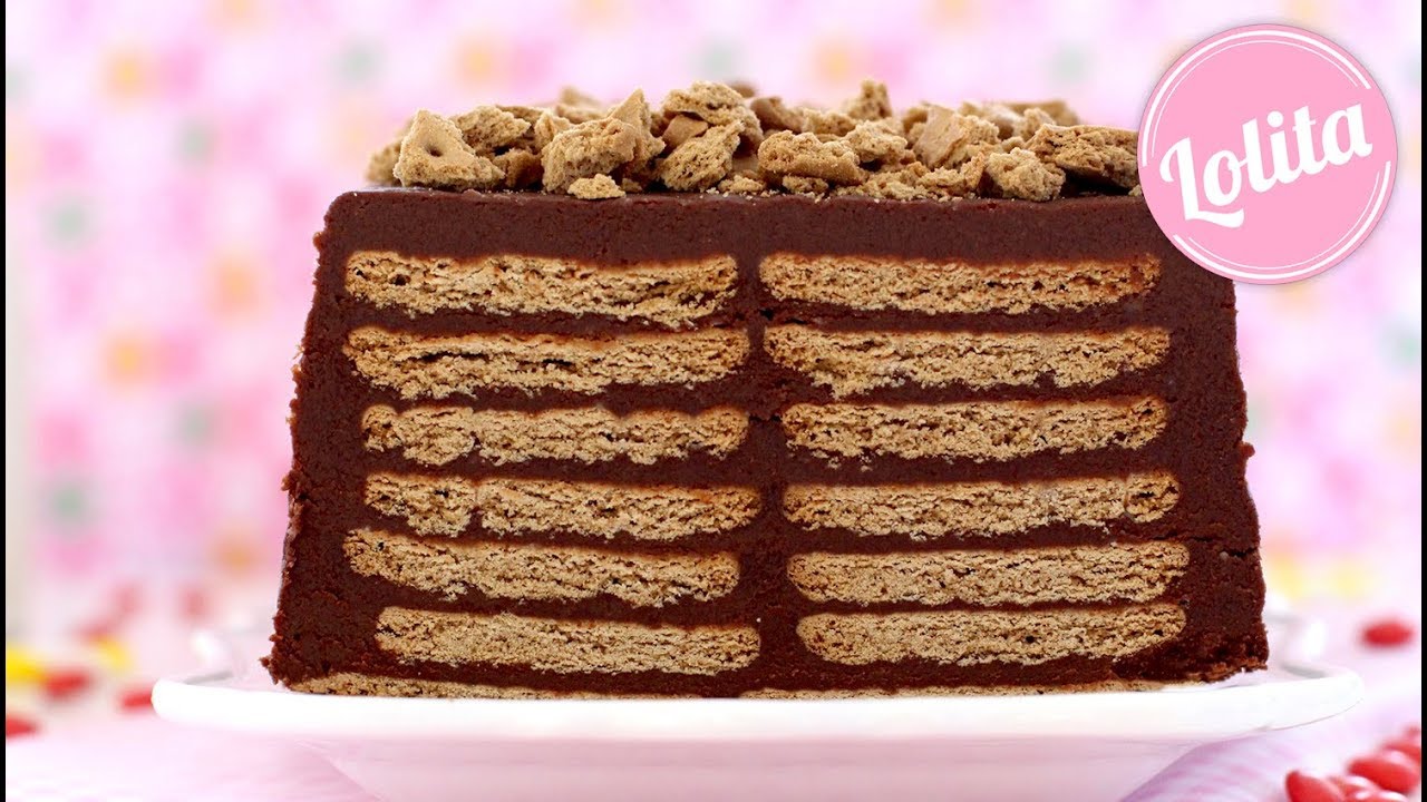 Receta de tarta de galletas sin horno - Tarta de la abuela