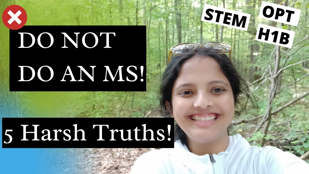 WHY YOU SHOULD NOT DO AN MS IN US | 5 REASONS | Don't come to the US for these 5 harsh truths