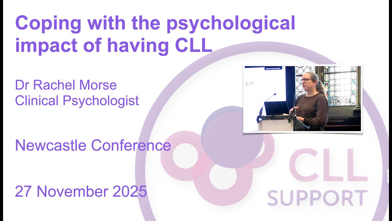 Как справиться с психологическим воздействием ХЛЛ (хронического лимфолейкоза) - д-р Рэйчел Морс.