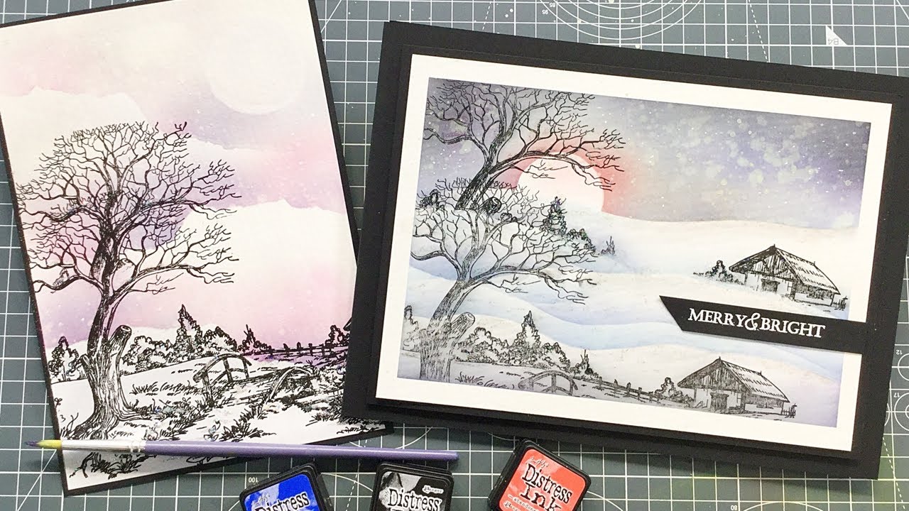 Creative Scene Building With Inks And Stamps!