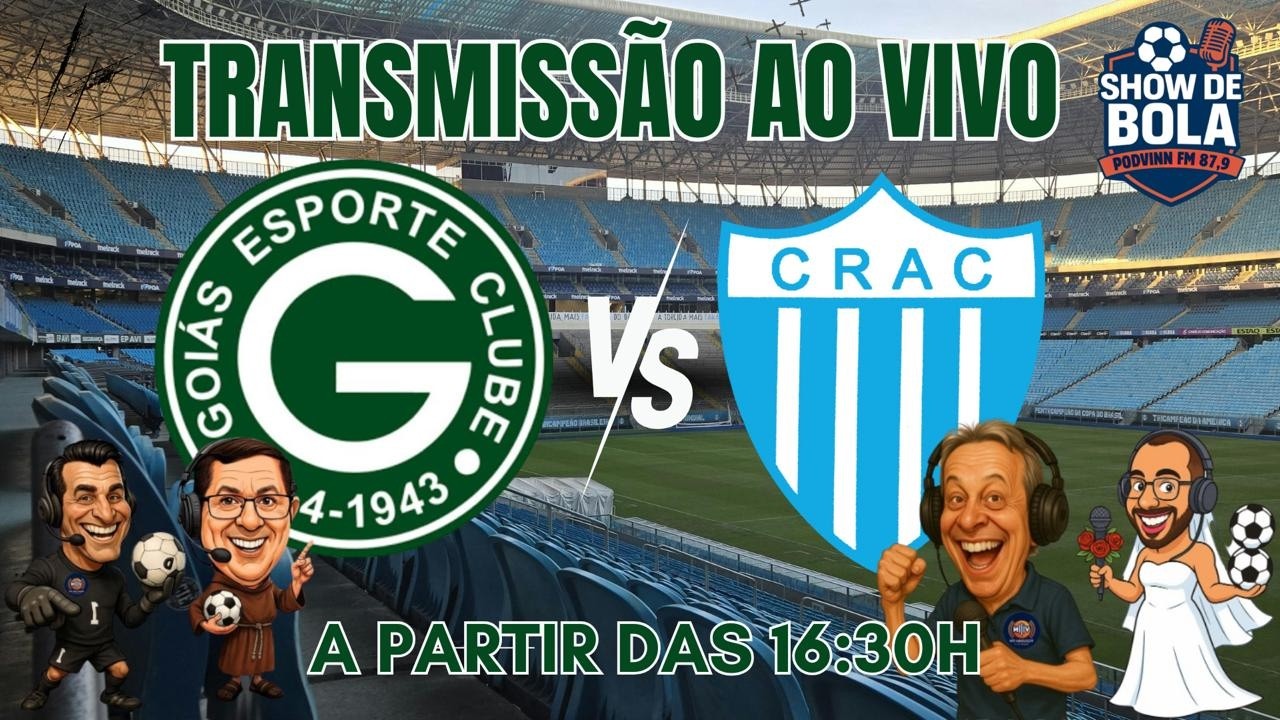 💚 AO VIVO: Goiás x CRAC | Goianão 2026 Podvinn FM 87,9