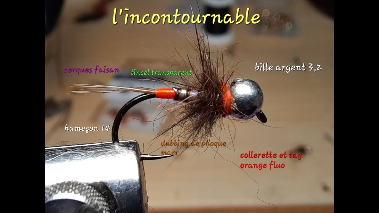 PECHE À LA MOUCHE , MONTAGE DE MOUCHE ET NYMPHES