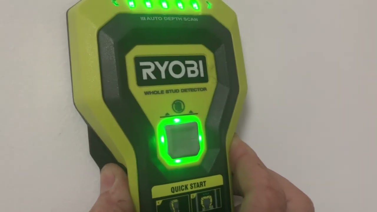 Обзор детектора для поиска шпилек Ryobi