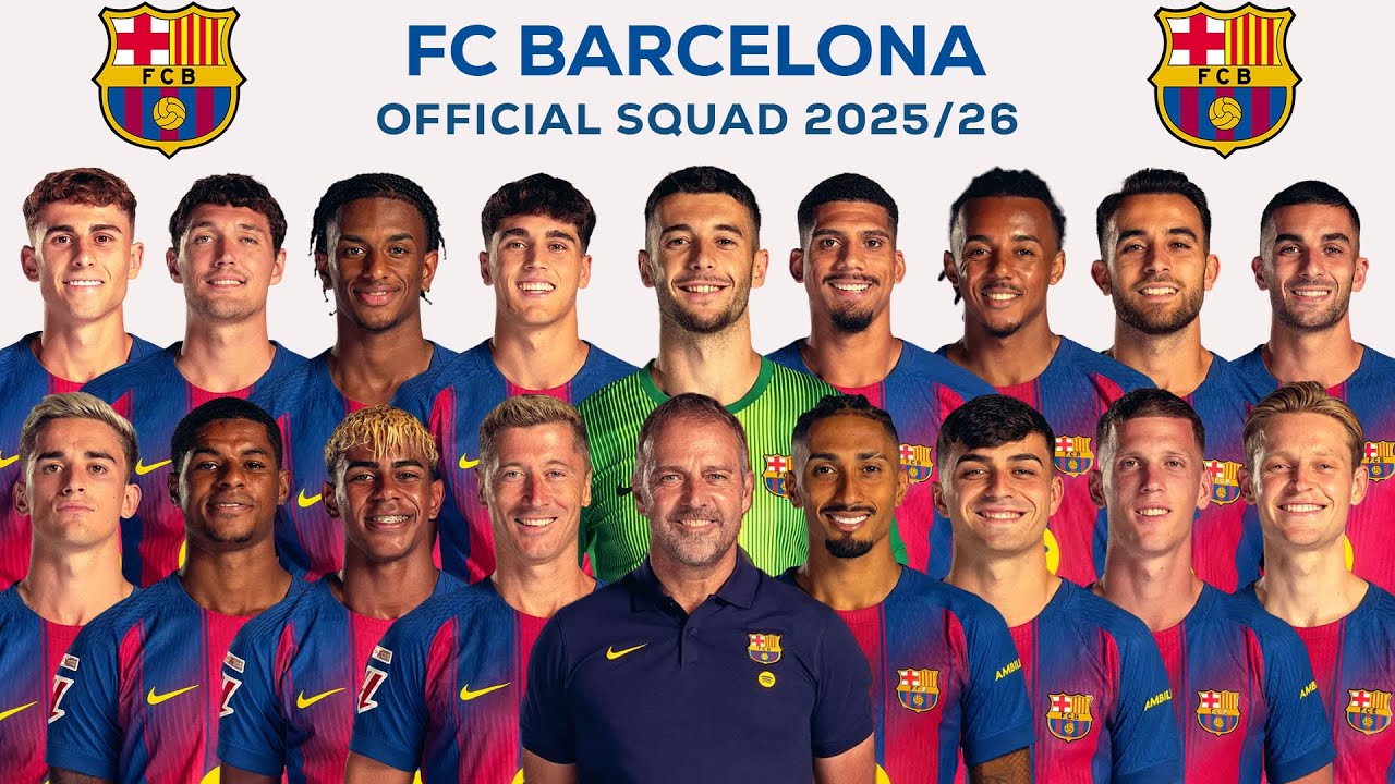 FC BARCELONA OFFICIAL SQUAD CLUB 2025/26 | LA LIGA SQUAD 2025/26 | FULL TRANSFER UPDATE 🔥