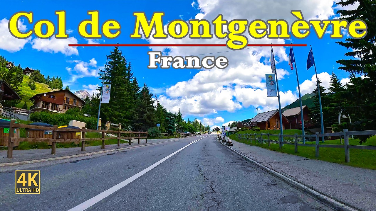 Col de Montgenèvre In France 🇫🇷 - Italy 🇮🇹 | Scenic Road Trip In Stunning 4K