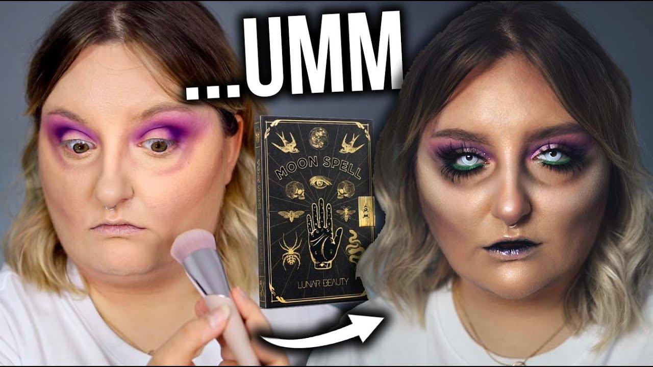 PLAYING WITH THE LUNAR BEAUTY MOON SPELL PALETTE..