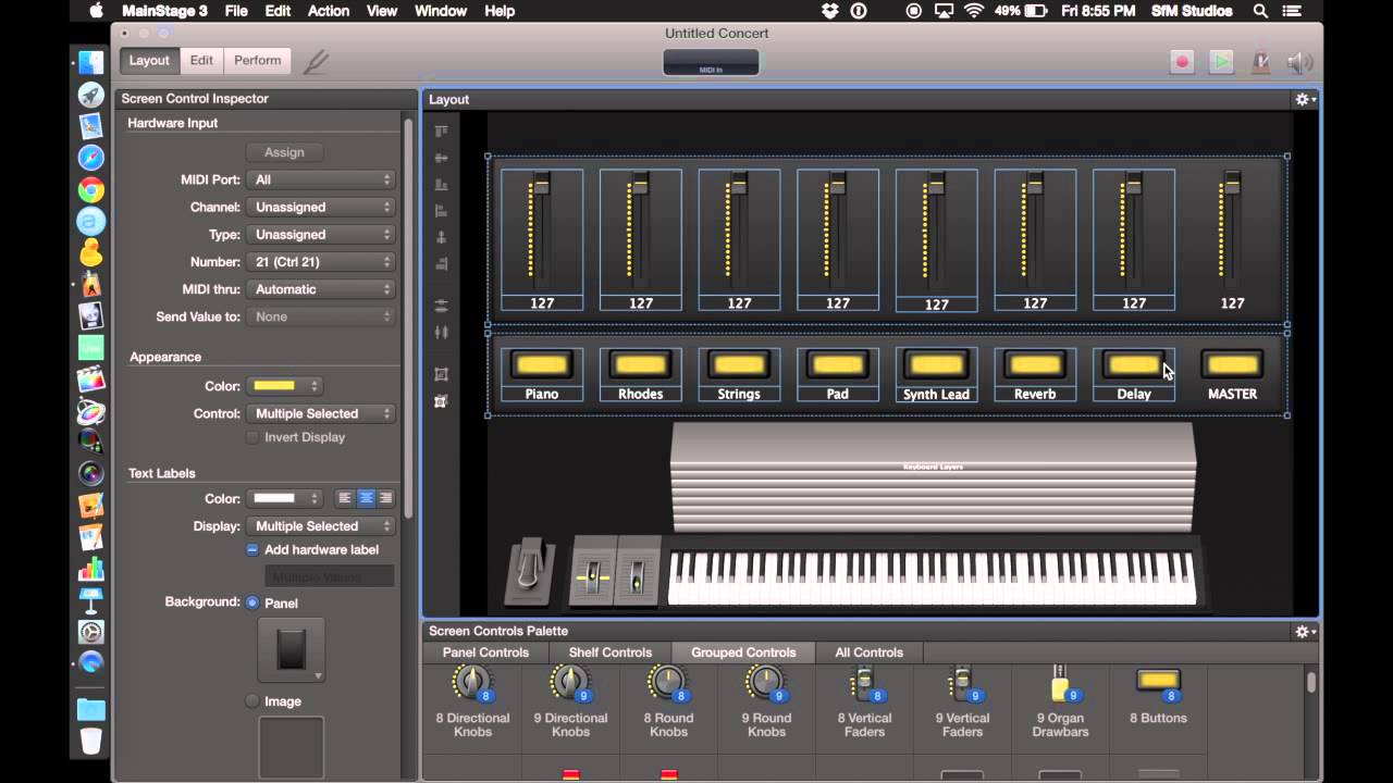 MainStage Tutorial | Customizing the Layout - Part 1