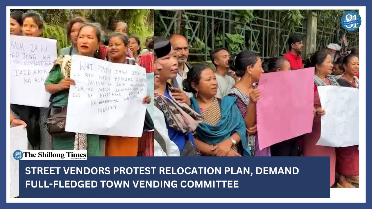 Street vendors protest relocation plan, demand full fledged town vending committee
