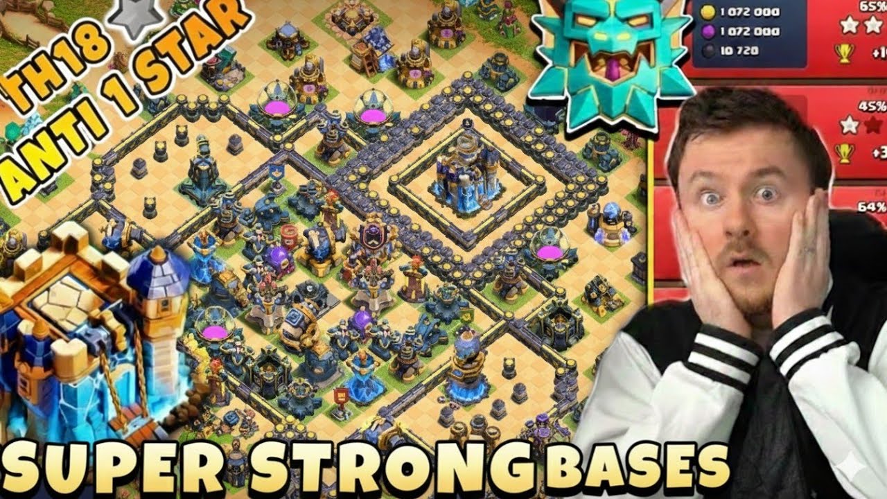 NEW TH18 WAR + LEGEND + CWL BASE LINKS!BEST TH18 ANTI 2 STAR BASE LINK WITH PROFF❤️