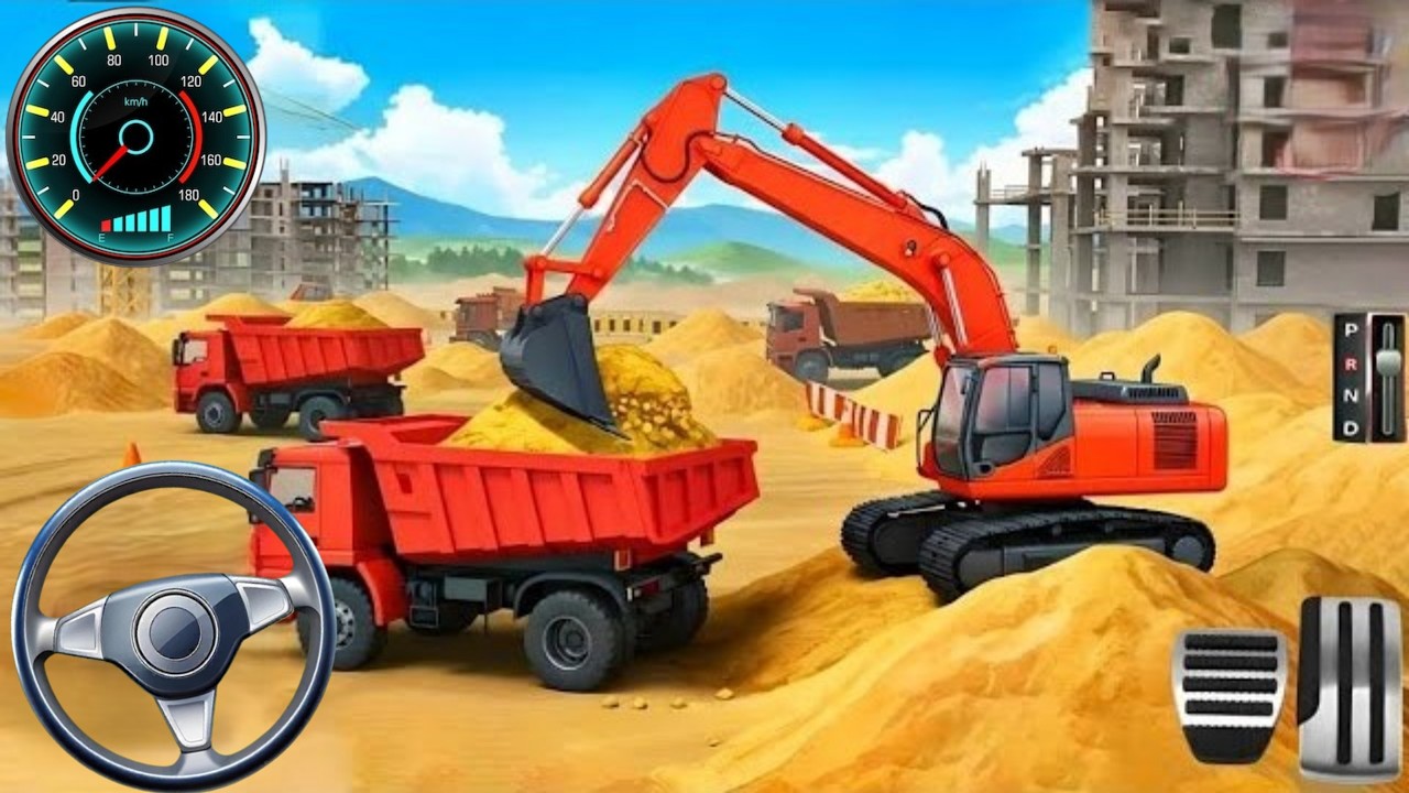 🚧  JCB City Road Construction Simulator 3D🚧 - City Road Construction 3D Android Gameplay ZNLGAMERZ