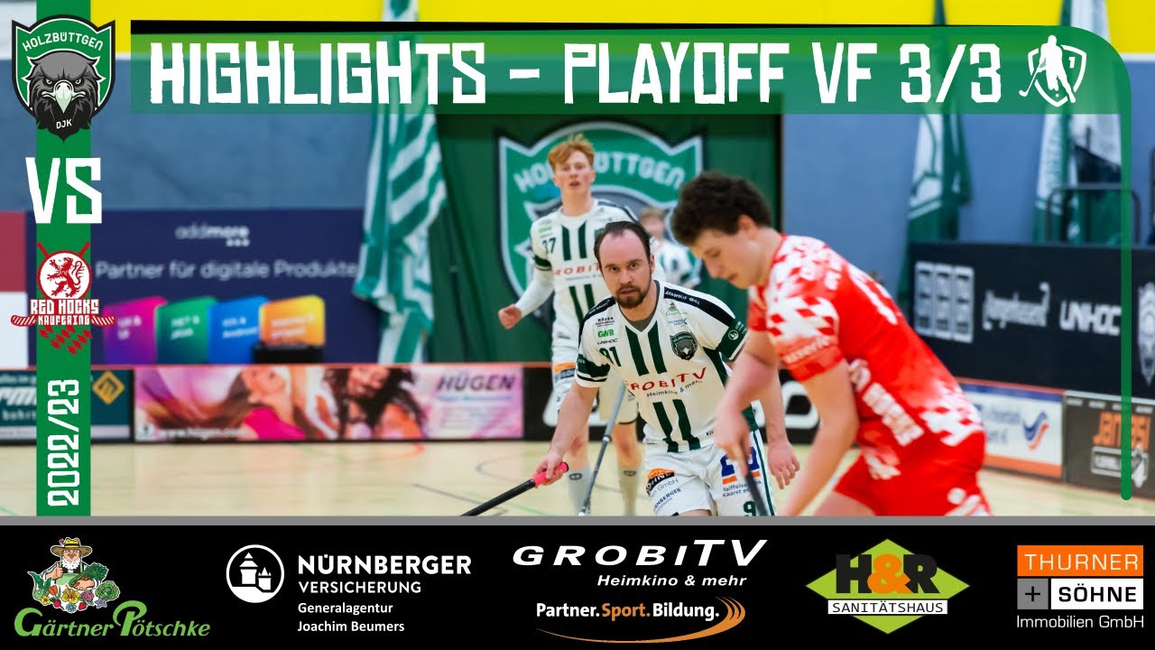 Highlights - DJK Holzbüttgen vs. Red Hocks Kaufering - Playoff VF - Spiel 3 - FBL - 26.03.2023