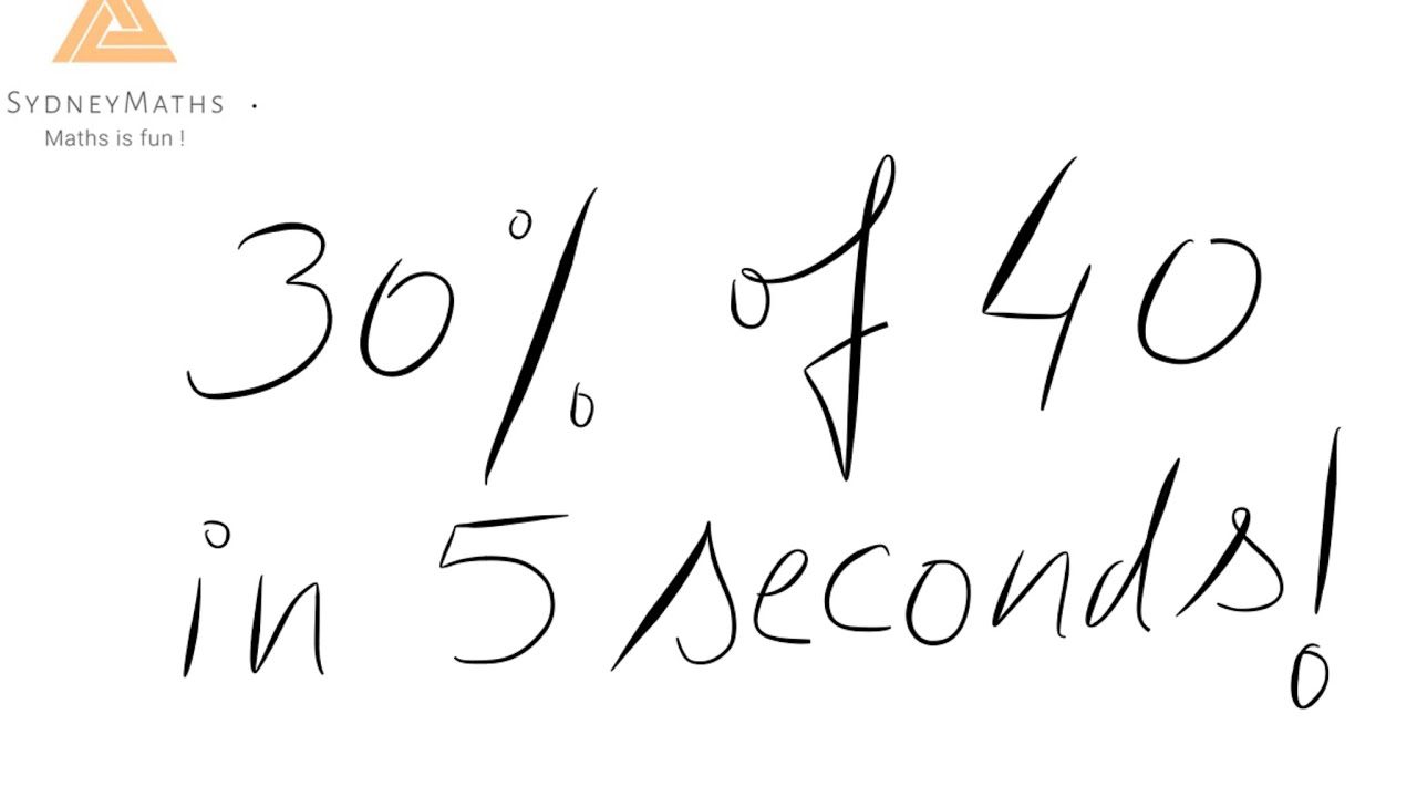 Mental Maths: Percentage calculation in 5 seconds trick.