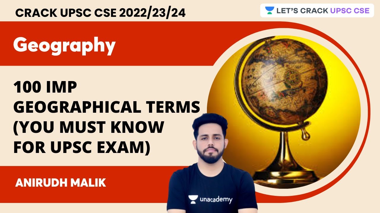 100 Imp geographical terms (you must know for UPSC exam) Anirudh Malik | Let's Crack UPSC CSE