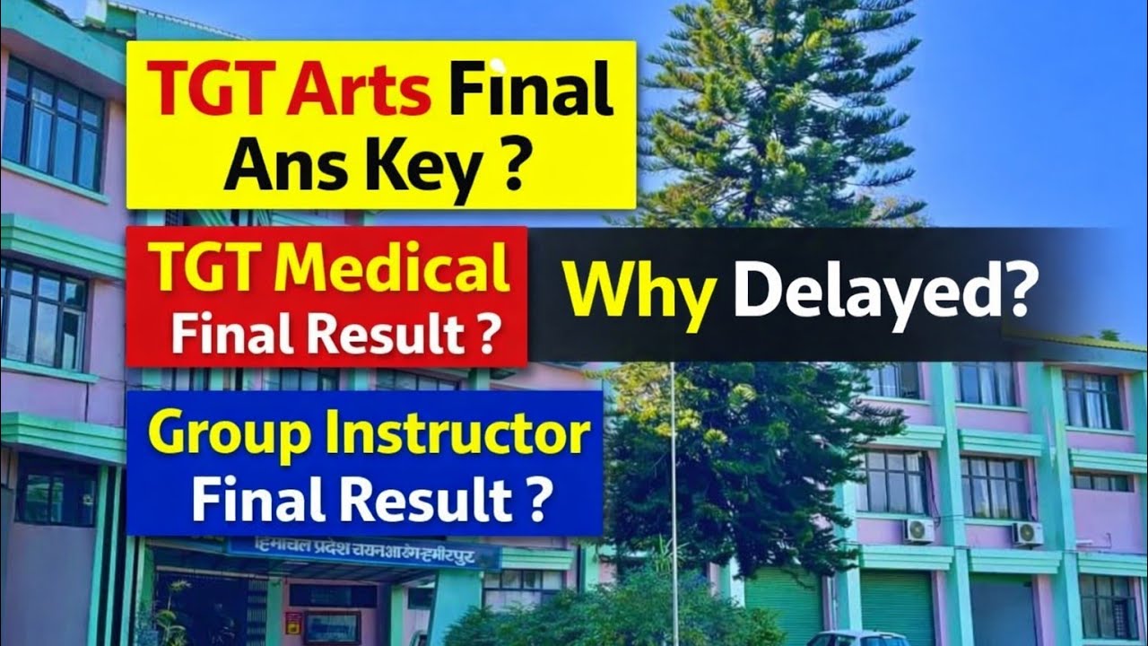 HP TGT ARTS RESULTS / TGT MEDICAL FINAL RESULT / GROUP INSTRUCTOR FINAL RESULT #hprcahamirpur 