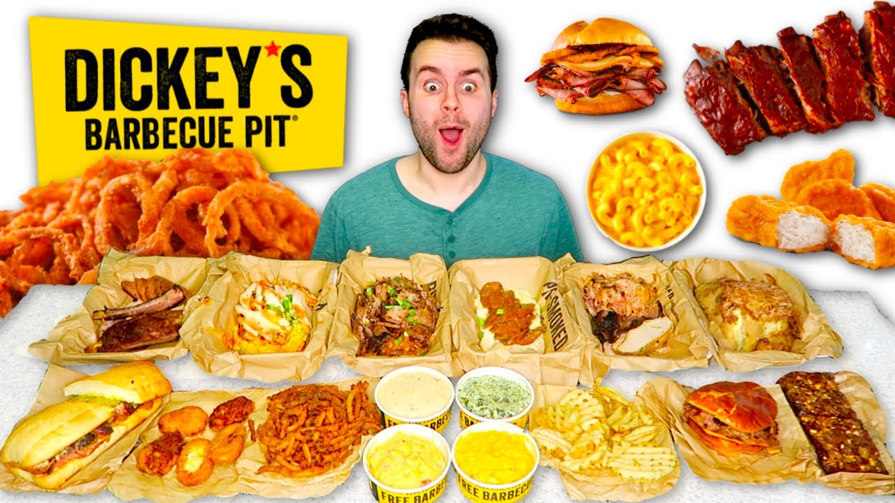 Trying Dickey's Barbecue Pit MENU for the FIRST TIME!
