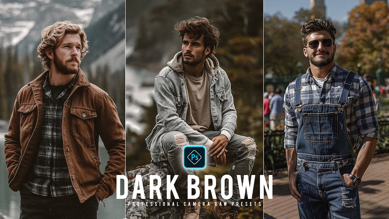 Dark Brown Preset - Camera Raw Filter Presets Free Download - Color Grading Photoshop Tutorial
