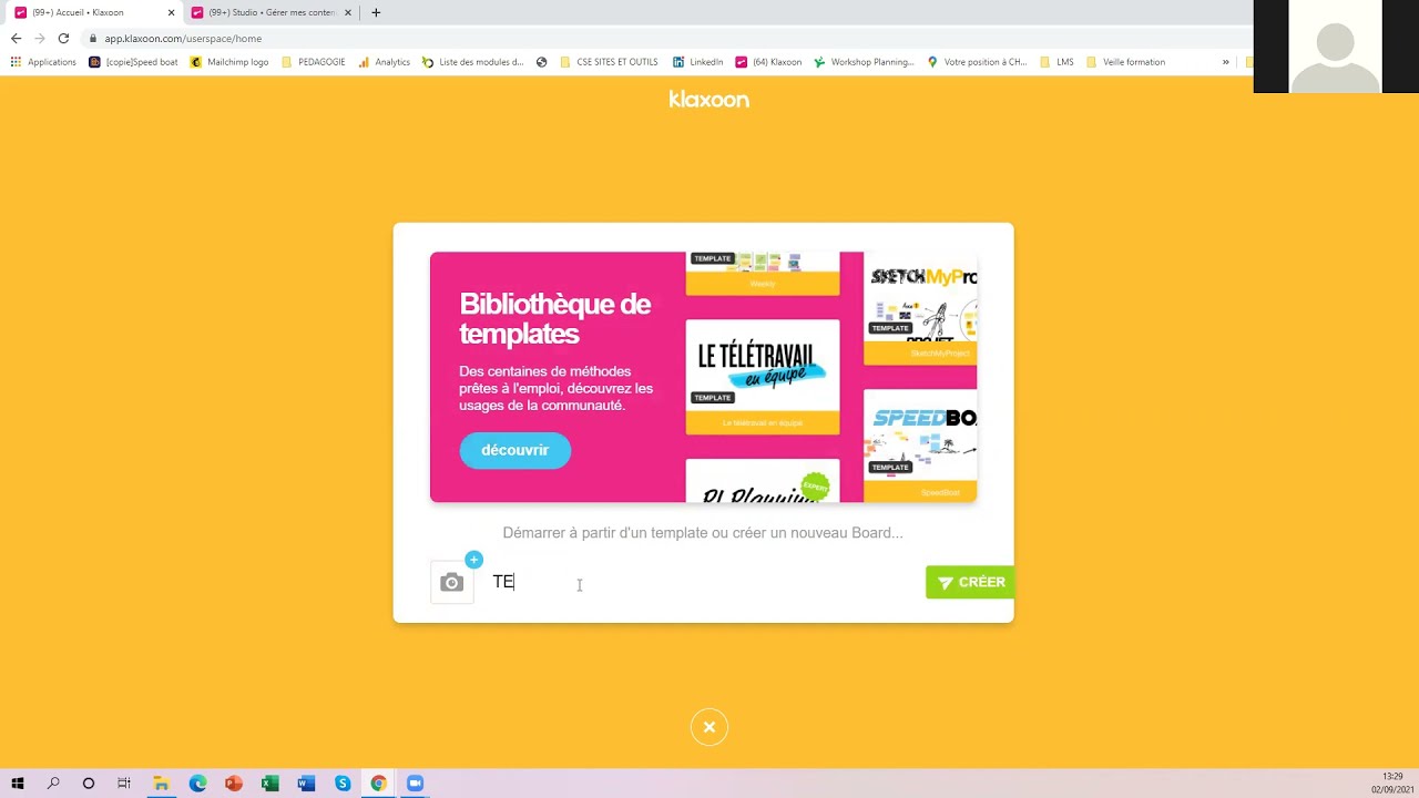 Lancer un board Klaxoon - Inviter les participants