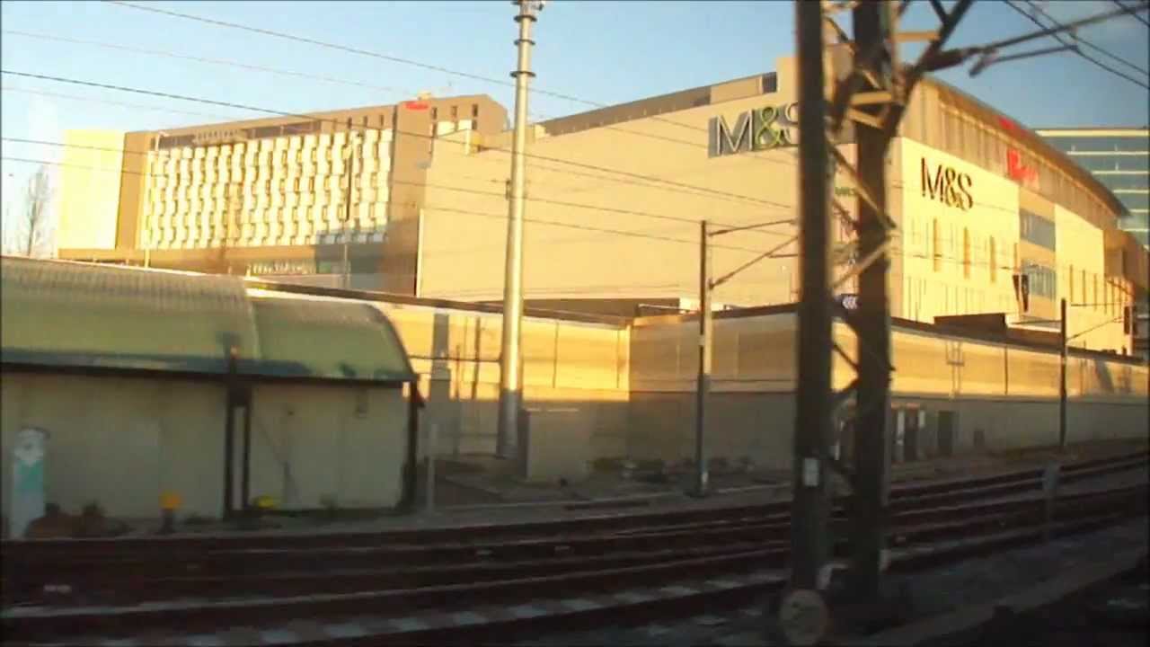 Train ride from Liverpool Street to Chelmsford - looking out of the left hand side window: 30/11/12